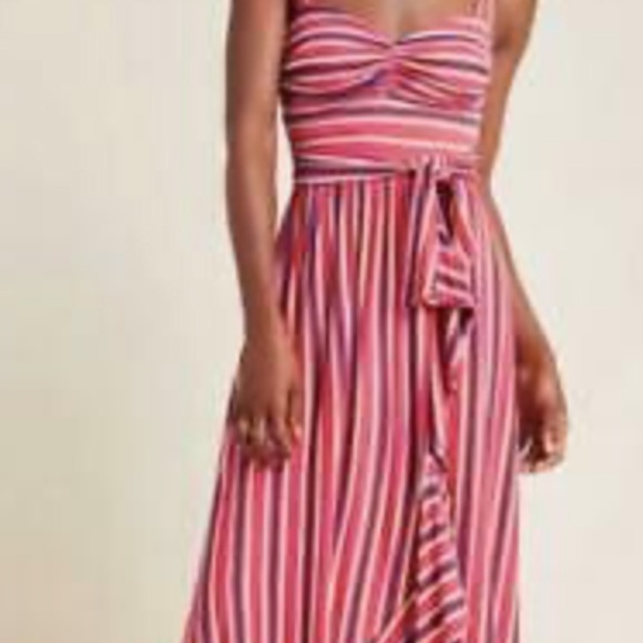 Anthropologie Gabriela Ruffled Maxi Dress S S - Picture 2 of 16